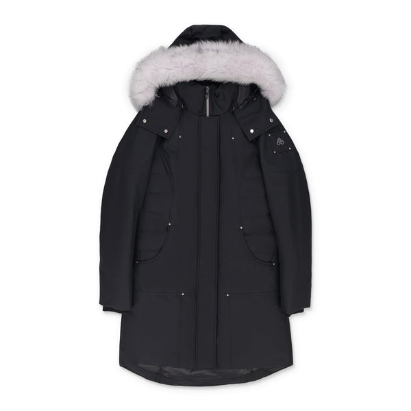Black/Natural Cloud Shearling Parka