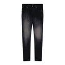 Black High Contrast Dye Skinny Jeans