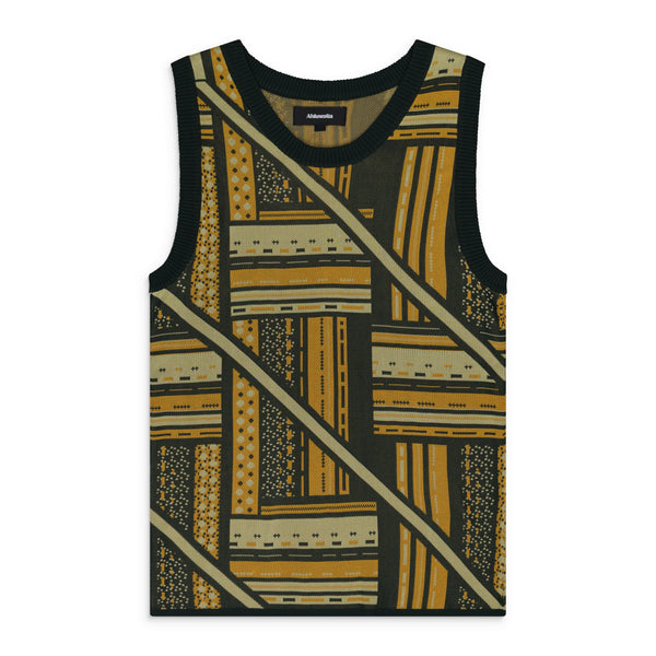 Green Kalonji Knit Vest