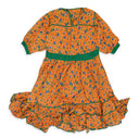 Orange Printed Doll Dress