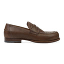 BROWN EDOARDO STORM CUIR LOAFERS