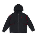 BLACK LOGO ZIP HOODIE