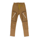 BROWN CANVAS CARGO PANTS