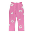 Pink Cotton Wreath Sweatpants