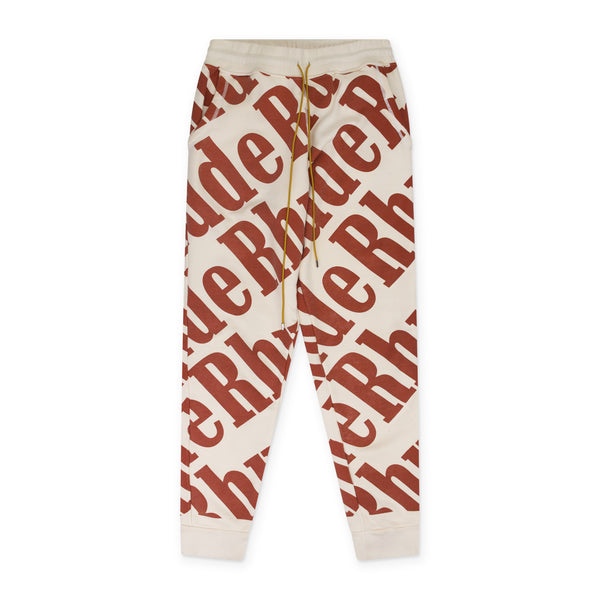 Cream All Over Sweatpants