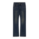 Dark Indigo Kintsugi Flare Jeans