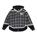 Grey Hockey Zip-UP Hoodie