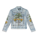 Light Indigo Rum Label Trucker Jacket