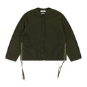 Green Shippo Quilted Lining Jacket Olive