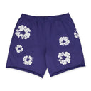 Purple Cotton Wreath Shorts
