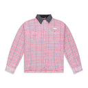 Metallic Pink Tweed Work Shirt 1