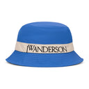 Blue/White Logo Nylon Bucket Hat