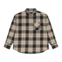 Brown/Rice Overdye Plaid Western Shirt