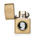 Gold Cameo Zippo Lighter