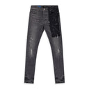 Multicolor Colorblock Paint Splatter P001 Jeans