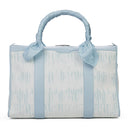 Baby Blue Jacquard Tie Dye Weekender Bag