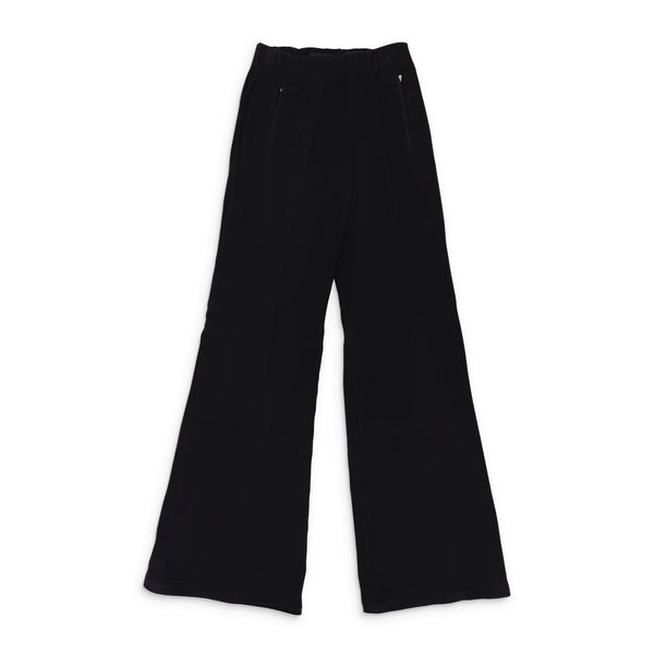 BLACK WIDE LEG SWEATPANTS