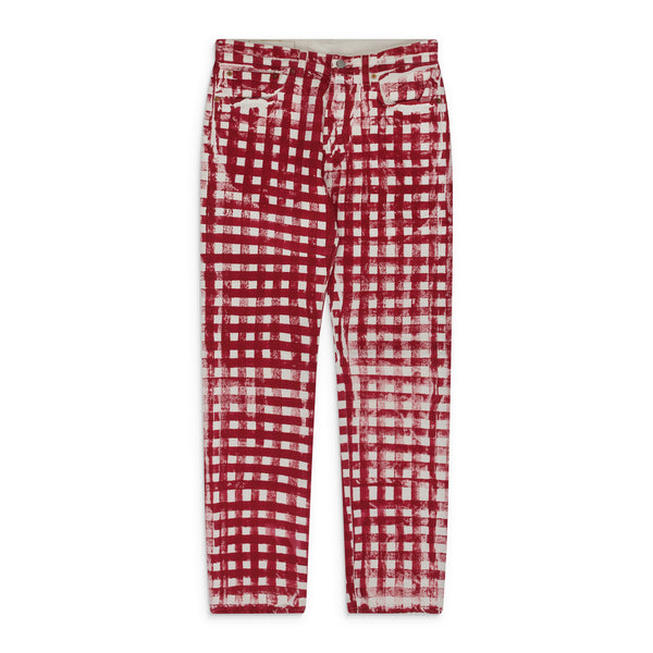 Red / White Kiss My Grits Picnic 501 Jeans