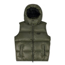 Green Nylon Puffer Vest