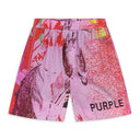 Pink/AOP Lyocell Pull On Shorts