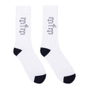 Black/White 3 Pack Calf Socks
