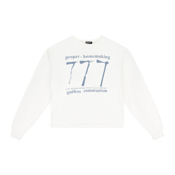 White 777 LS T-shirt