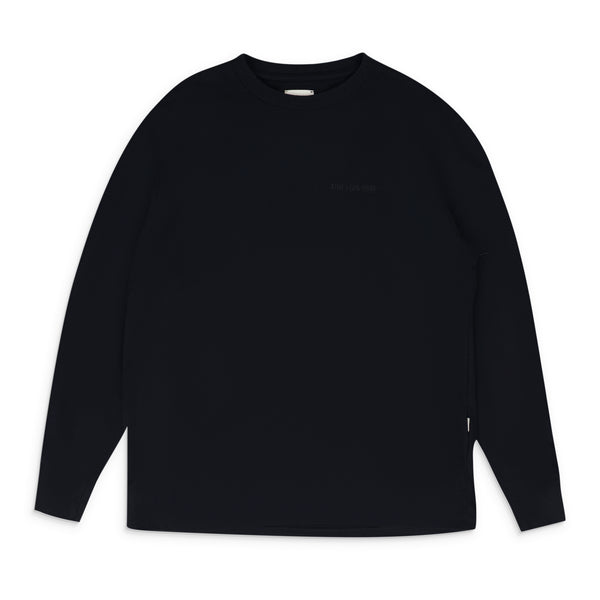 Black Tonal Logo Long-Sleeve T-Shirt