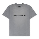Heather Grey Textured Wordmark T-shirt