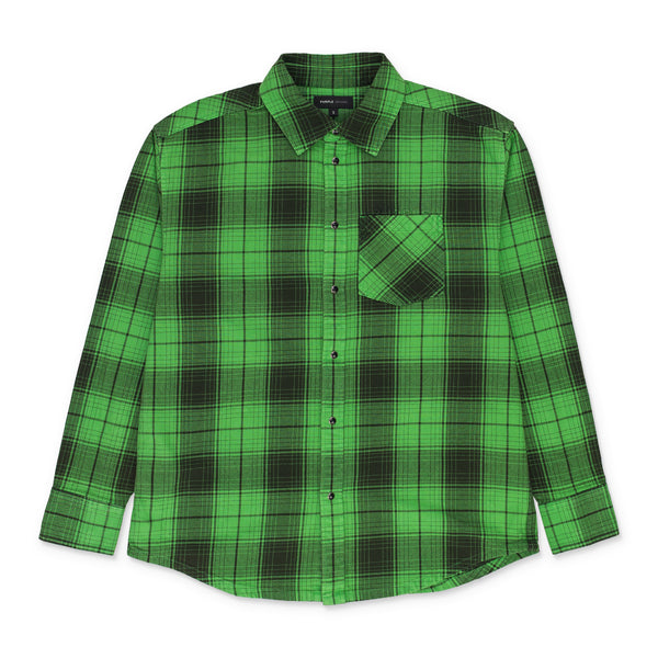 Green Plaid Western Shirt