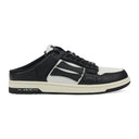 Black/White Skel Top Low Slip On