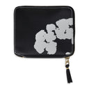 Black Cotton Wreath Wallet