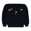 Navy Shrunken Sweatshirt