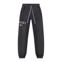 Black MA Bar Applique Sweatpants
