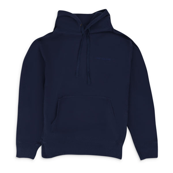 Blue Tonal Logo Hoodie