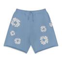 Blue Cotton Wreath Sweatshorts