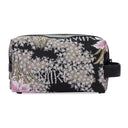 Black Hibiscus Jacquard Beauty Case