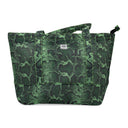 GREEN MEDIUM ANIMAL PRINT MESH TOTE