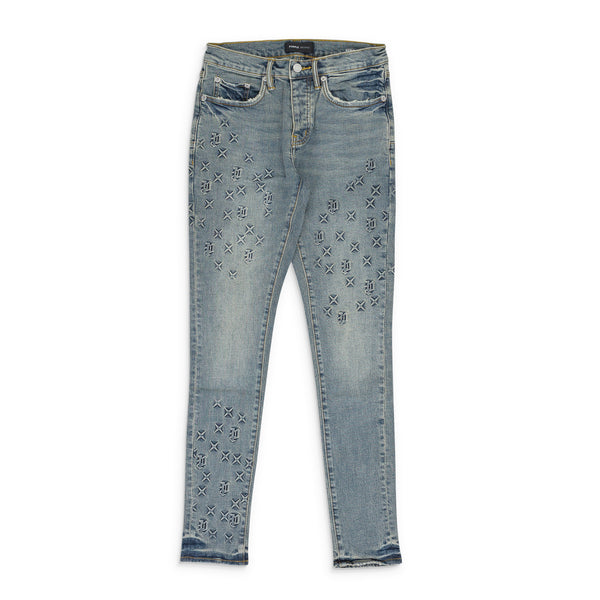 Blue Embossed P001 Denim