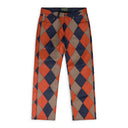 Multicolor Diamond Patch Pants