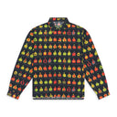 Black Watercolor Jockey Button Up