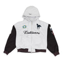 WHITE BUTTIVORE ZIP HOODIE