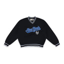 Black Mets V-Neck Windbreaker