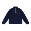 Blue Quarter Zip Fleece Pullover