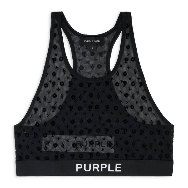 Black Mesh Racer Bralette