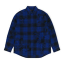 BLUE PLAID FLANNEL LS SHIRT