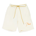 White Script Logo Terry Sweatshorts