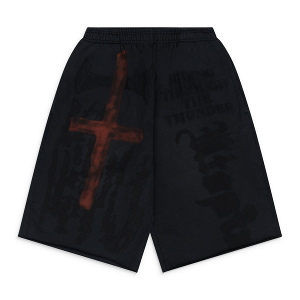 Black/Red Utopia Tour Exclusive Oversized Shorts