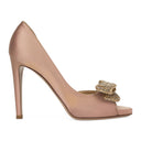 PINK POUDRE (P45) GARAVANI SCARPE CRYSTAL BOW HEELS