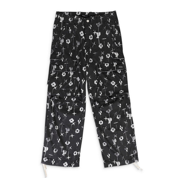 Black Double Pocket Cargo Pants