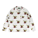 White Cherub Long Sleeve Button-Up Shirt